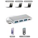 Хаб PALMEXX USB-C to 3*USB3.0+USBC