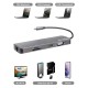 Хаб PALMEXX USBC HDMI-VGA-3*USB3.1-USBC-CR-Ethernet