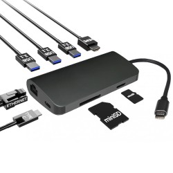 Хаб PALMEXX USBC HDMI-3*USB3.1-USBC-CR-Ethernet