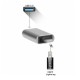 Переходник PALMEXX Lightning to USB3.0 / серебро