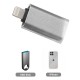 Переходник PALMEXX Lightning to USB3.0 / серебро