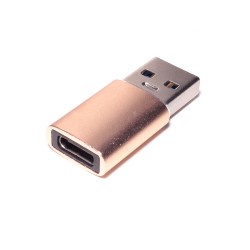 Переходник PALMEXX USB-C(f) - USB3.0(m) / золотой