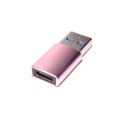 Переходник PALMEXX USB-C(f) - USB3.0(m) / розовый