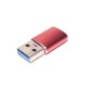 Переходник PALMEXX USB-C(f) - USB3.0(m) / красный