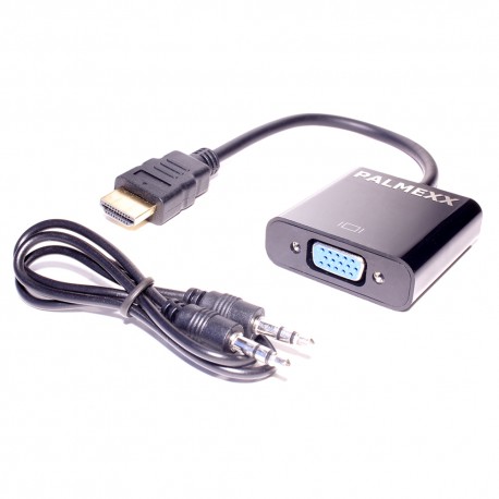 Кабель PALMEXX HDMI - VGA-AUDIO черный