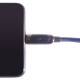 Кабель PALMEXX USB-C to USB-C с индикатором мощности, до 100W, длина 1.2м, синий
