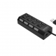 Хаб PALMEXX USB2.0 на 4 порта с выключателями портов
