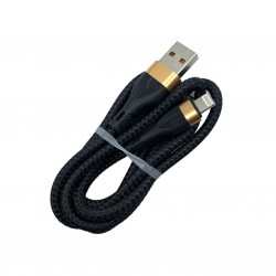 Кабель PALMEXX USB3.0 to Lightning, 480Mbps, 3A, длина 1м, чёрный