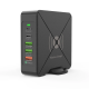 Зарядное устройство PALMEXX PD-75W 2*USB(2.4A)+USB(QC3.0,18W)+USBC(2A)+USBC(PD,45W)+QI(10W)