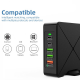 Зарядное устройство PALMEXX PD-75W 2*USB(2.4A)+USB(QC3.0,18W)+USBC(2A)+USBC(PD,45W)+QI(10W)
