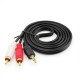 Кабель PALMEXX AUX (jack 3.5mm) - RCA (тюльпаны) Gold Premium 3.0m