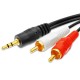 Кабель PALMEXX AUX (jack 3.5mm) - RCA (тюльпаны) Gold Premium 3.0m