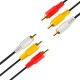 Кабель PALMEXX AV RCA (тюльпаны) Gold Premium 1.8m