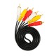 Кабель PALMEXX AV RCA (тюльпаны) Gold Premium 1.8m