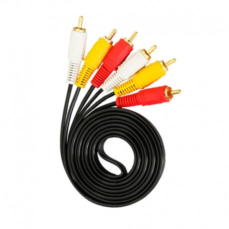 Кабель PALMEXX AV RCA (тюльпаны) Gold Premium 1.8m