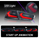 Тюнинг фонари Lancer X FULL LED “AUDI STYLE” / черные