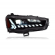 Тюнинг фары Lancer X FULL LED “AUDI STYLE” DEMON EYE / черные