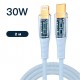 Кабель PALMEXX USB-C to Lightning, PD 30W, длина 2.0м, голубой