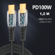 Кабель PALMEXX USB-C to USB-C, PD 100W, длина 1.2м, чёрный
