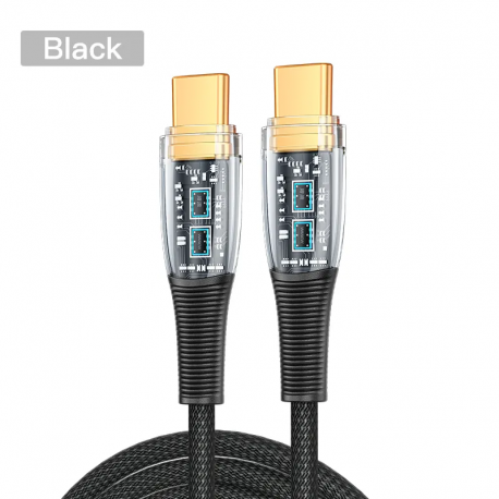 Кабель PALMEXX USB-C to USB-C, PD 100W, длина 1.2м, чёрный