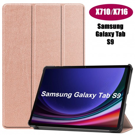 Чехол Palmexx "SMARTBOOK" для планшета Samsung Tab S9 X710 11.0 / розовое золото