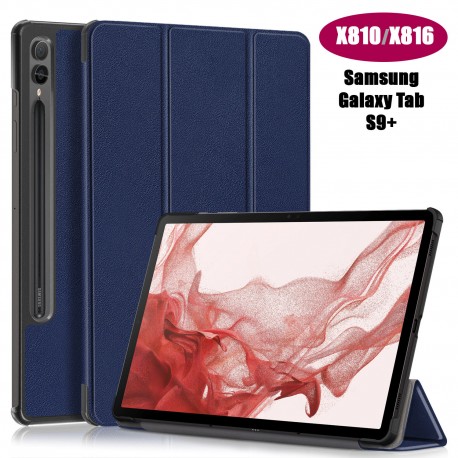 Чехол Palmexx "SMARTBOOK" для планшета Samsung Tab S9+ X810 14.6 / синий