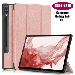 Чехол Palmexx "SMARTBOOK" для планшета Samsung Tab S9+ X810 14.6 / розовое золото