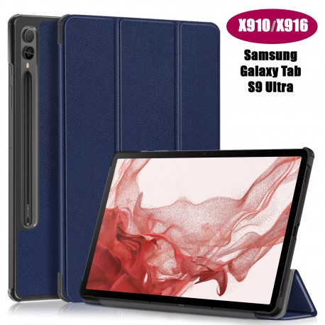 Чехол Palmexx "SMARTBOOK" для планшета Samsung Tab S9 Ultra X910 12.4 / синий
