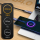 Магнитный адаптер PALMEXX USB-C 4.0, PD100W, 8K@60Hz, 40Gbps, прямой