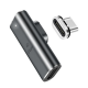 Магнитный адаптер PALMEXX USB-C 4.0, PD100W, 4K@60Hz, 40Gbps, угловой