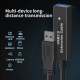 Удлинитель активный PALMEXX USB3.0(m)-USB3.0(f), питание 3.5*1.35(f) 5V, 5 метров