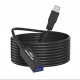 Удлинитель активный PALMEXX USB3.0(m)-USB3.0(f), питание 3.5*1.35(f) 5V, 5 метров