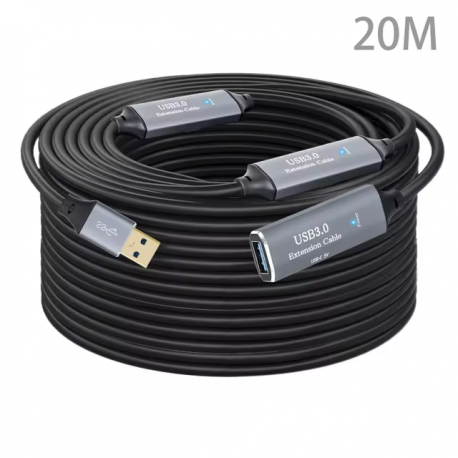 Удлинитель активный PALMEXX USB3.0(m)-USB3.0(f), питание USB-C(f) 5V, 20 метров