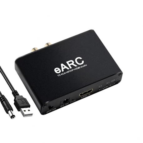 Конвертер PALMEXX AY228 eARC to SPDIF+RCA+AUX+ARC, 192kHz/24bit