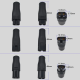 Кабель питания PALMEXX для электробритв универсальный, USB, DC5V, 6 модельных насадок
