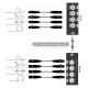 Удлинитель PALMEXX XLR003 4*XLR(f)→Ethercon RJ45(f)→4*XLR(m), 4CH audio, AES, DMX