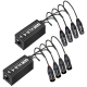 Удлинитель PALMEXX XLR004 4*XLR(f)→Ethercon RJ45(f)→4*XLR(m) на кабеле 0.7м, 4CH audio, AES, DMX