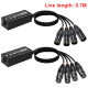 Удлинитель PALMEXX XLR004 4*XLR(f)→Ethercon RJ45(f)→4*XLR(m) на кабеле 0.7м, 4CH audio, AES, DMX