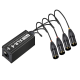 Удлинитель PALMEXX XLR004 4*XLR(f)→Ethercon RJ45(f)→4*XLR(m) на кабеле 0.7м, 4CH audio, AES, DMX