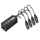 Удлинитель PALMEXX XLR004 4*XLR(f)→Ethercon RJ45(f)→4*XLR(m) на кабеле 0.7м, 4CH audio, AES, DMX