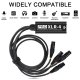 Удлинитель PALMEXX XLR004 4*XLR(f)→Ethercon RJ45(f)→4*XLR(m) на кабеле 0.7м, 4CH audio, AES, DMX