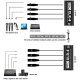 Удлинитель PALMEXX XLR004 4*XLR(f)→Ethercon RJ45(f)→4*XLR(m) на кабеле 0.7м, 4CH audio, AES, DMX