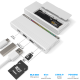 Корпус PALMEXX SD231B для M.2 NVMe SSD, USB-C 3.2 Gen2, HUB, PD100W