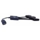 Переходник Micro USB - OTG USB 2.0 (2 порта)+Micro USB (mama)