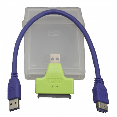 Кабель PALMEXX USB3.0-SATA (конвертер + пластиковый бокс)