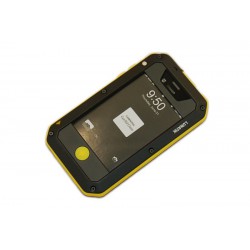 Чехол для Apple iPhone 4 "LUNATIK" /черный-желтый/