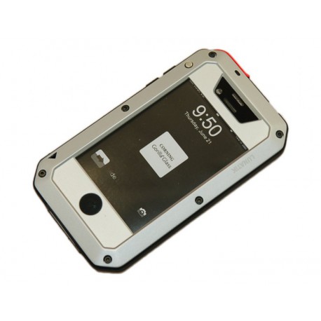 Чехол для Apple iPhone 4 "LUNATIK" /серый/