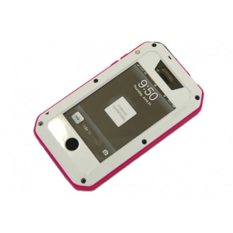 Чехол для Apple iPhone 4 "LUNATIK" /белый/
