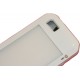 Чехол для Apple iPhone 4 "LUNATIK" /белый-малиновый/