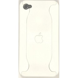 Чехол для iPhone 4G из двух частей с яблоком белый